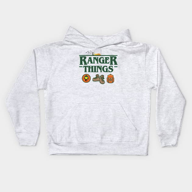 Up Ranger Things - Stranger Things Kids Hoodie by ThisIsFloriduhMan